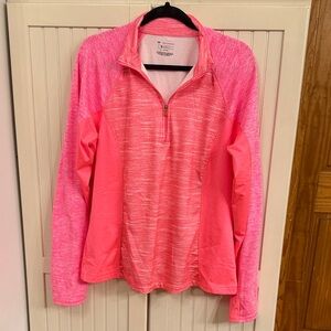 Tek Gear Pink Quarter-Zip Sweatshirt